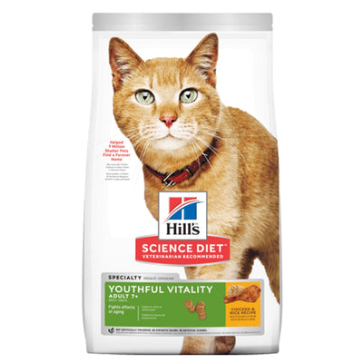 Hills Comida para Gato Senior Vitality Pollo + 7 x 3 lbs