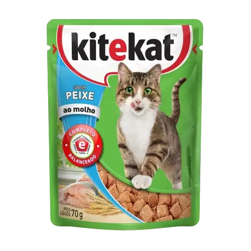 Alimento húmedo para gatos Kitekat pescado 70g