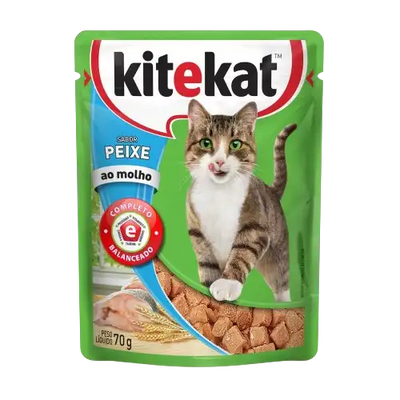 Alimento húmedo para gatos Kitekat pescado 70g