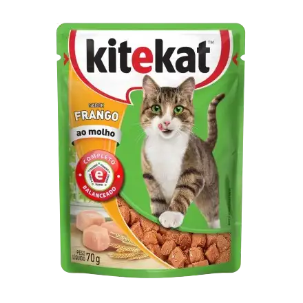 Alimento húmedo para gatos Kitekat pollo 70g