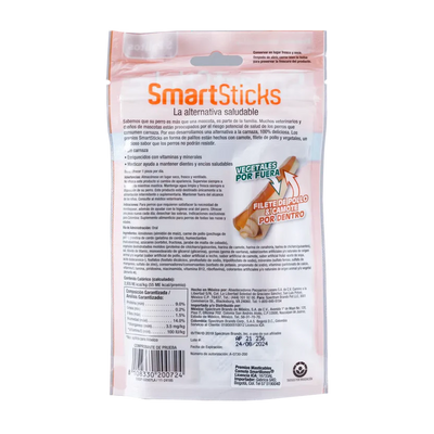 Smartbones Snack para Perro Smartsticks Patata Dulce x 5 u