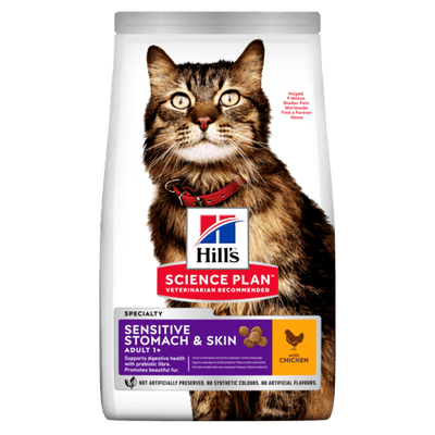 Hills Comida para Gato Estomago Y Piel Sensible Pollo x 3,5 lbs