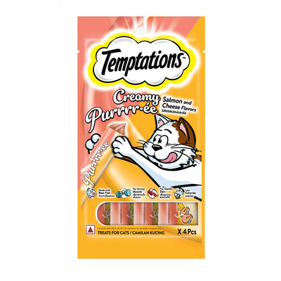 Whiskas Creamy Temptations Salmón y Queso x 48 gr