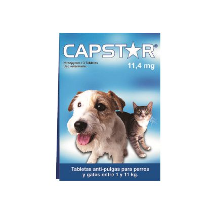 Capstar Antipulgas para Perros y Gatos 11 mg x 3 tab