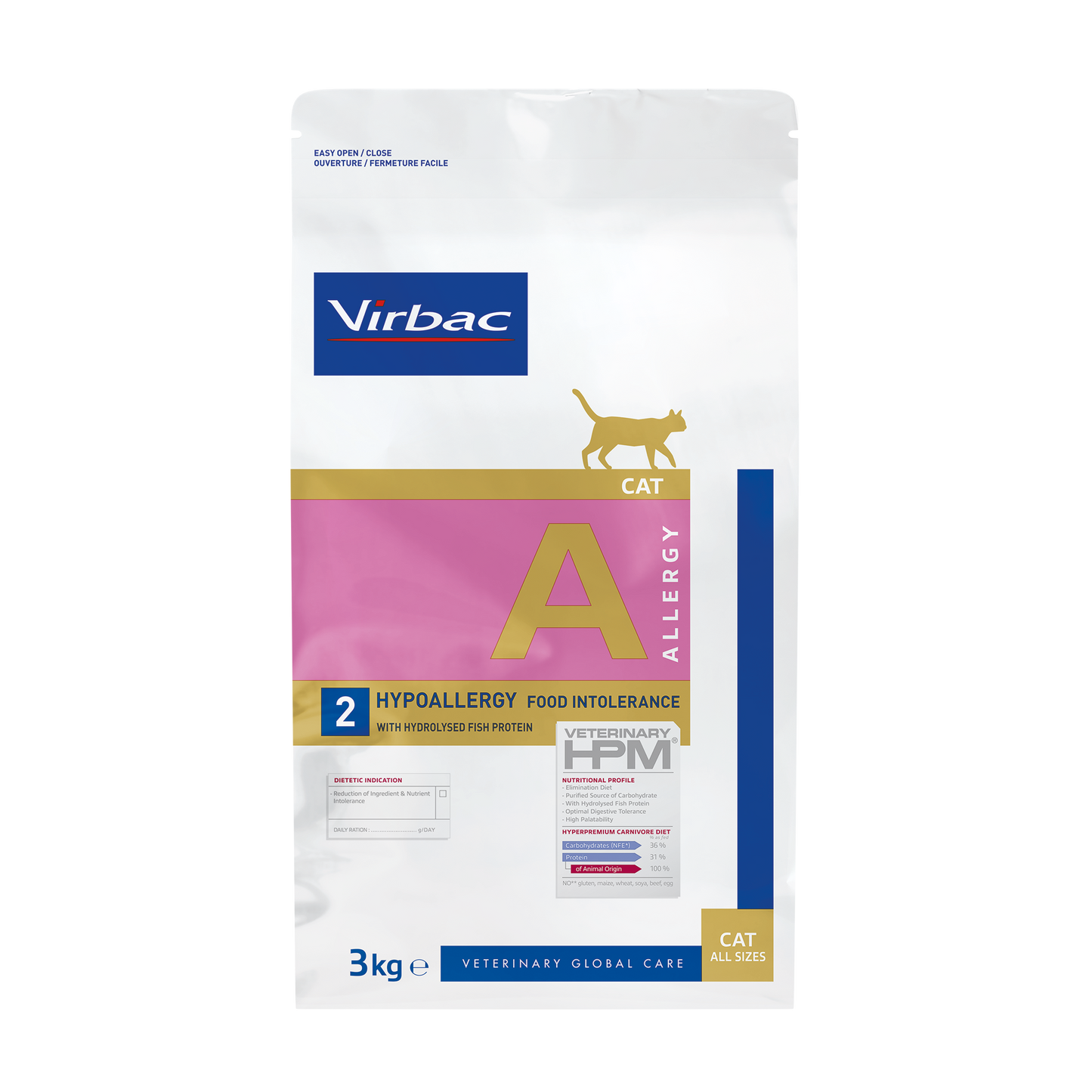 Virbac Vet Cat Hypoallergy Hydrolised x 3 kg