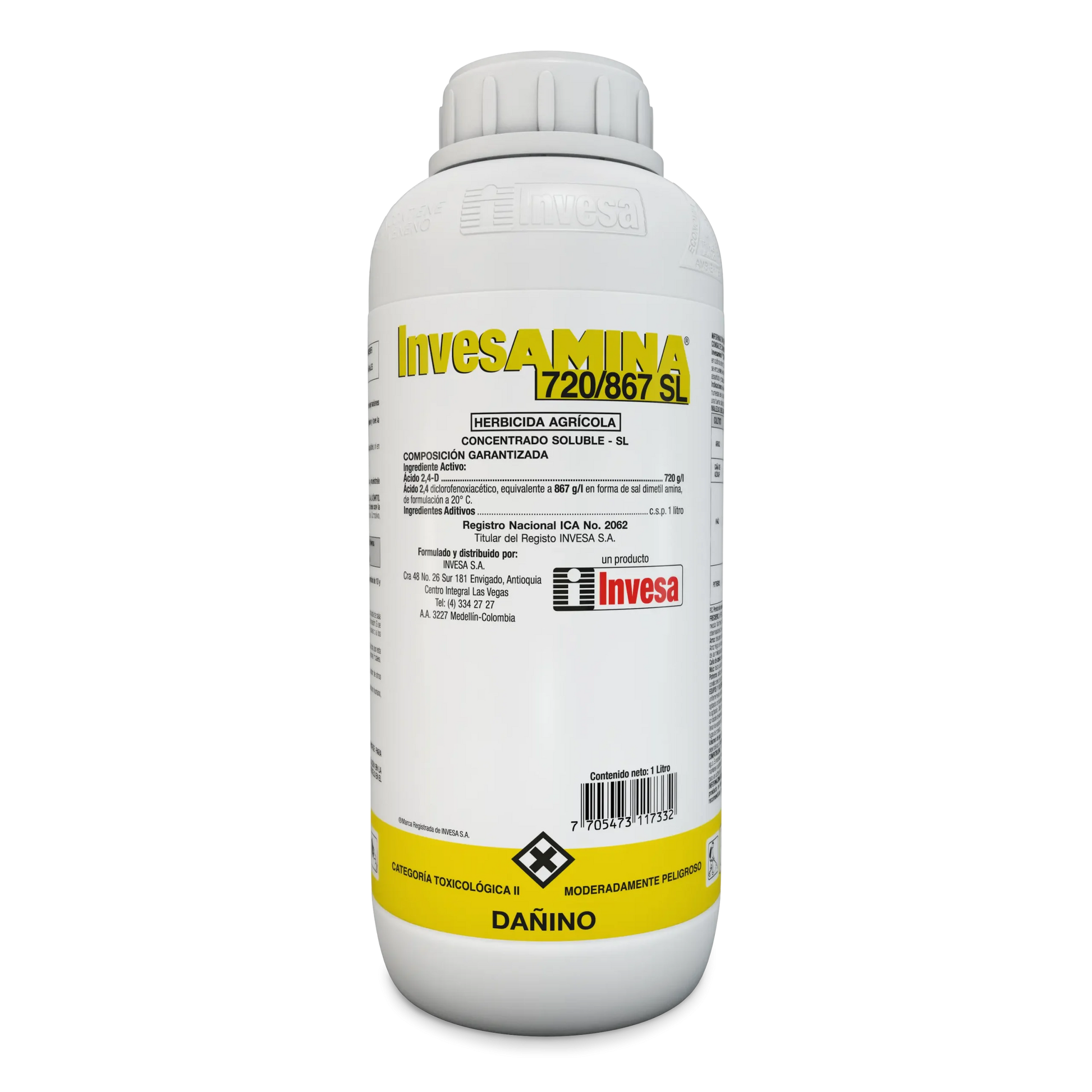 Botella de AMINA 720 X 1 Litro - Herbicida Selectivo para el Control de Malezas de Hoja Ancha