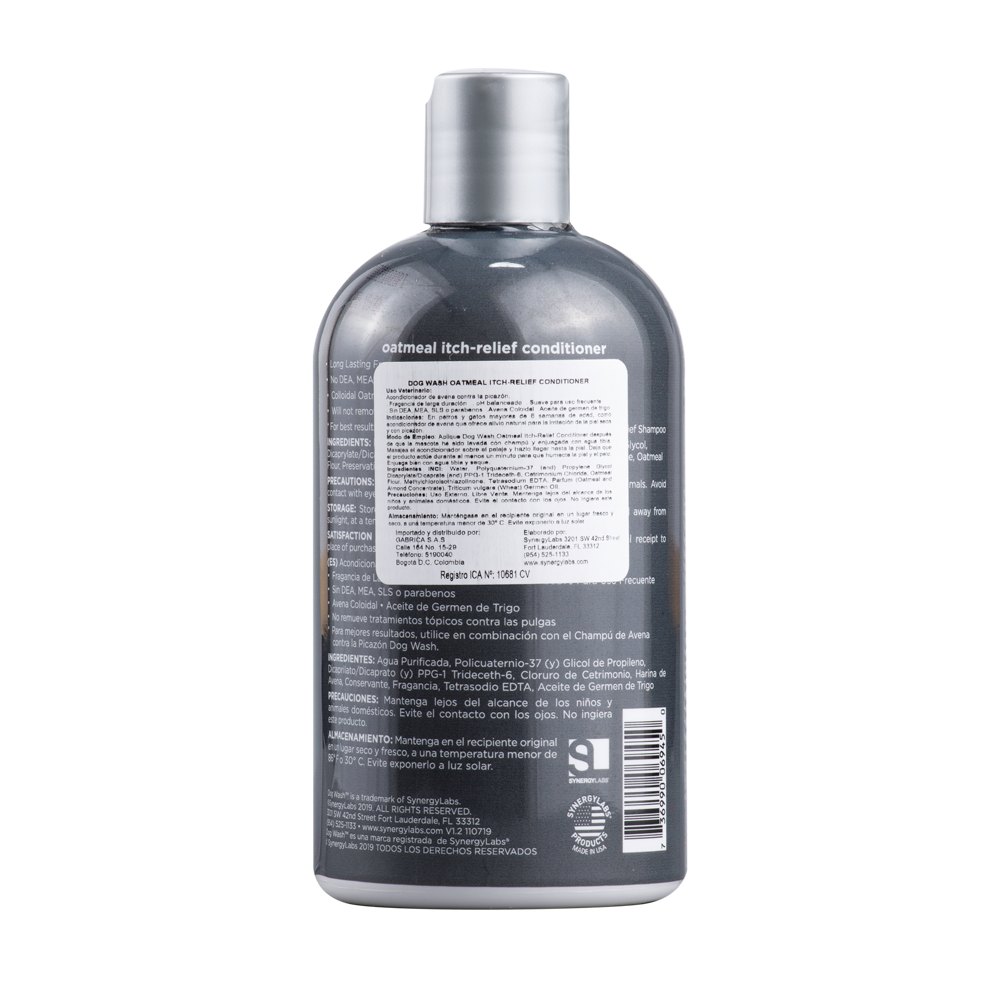 Acondicionador Perros Y Gatos Dog Wash Oatmeal Itch Relief x 12 oz