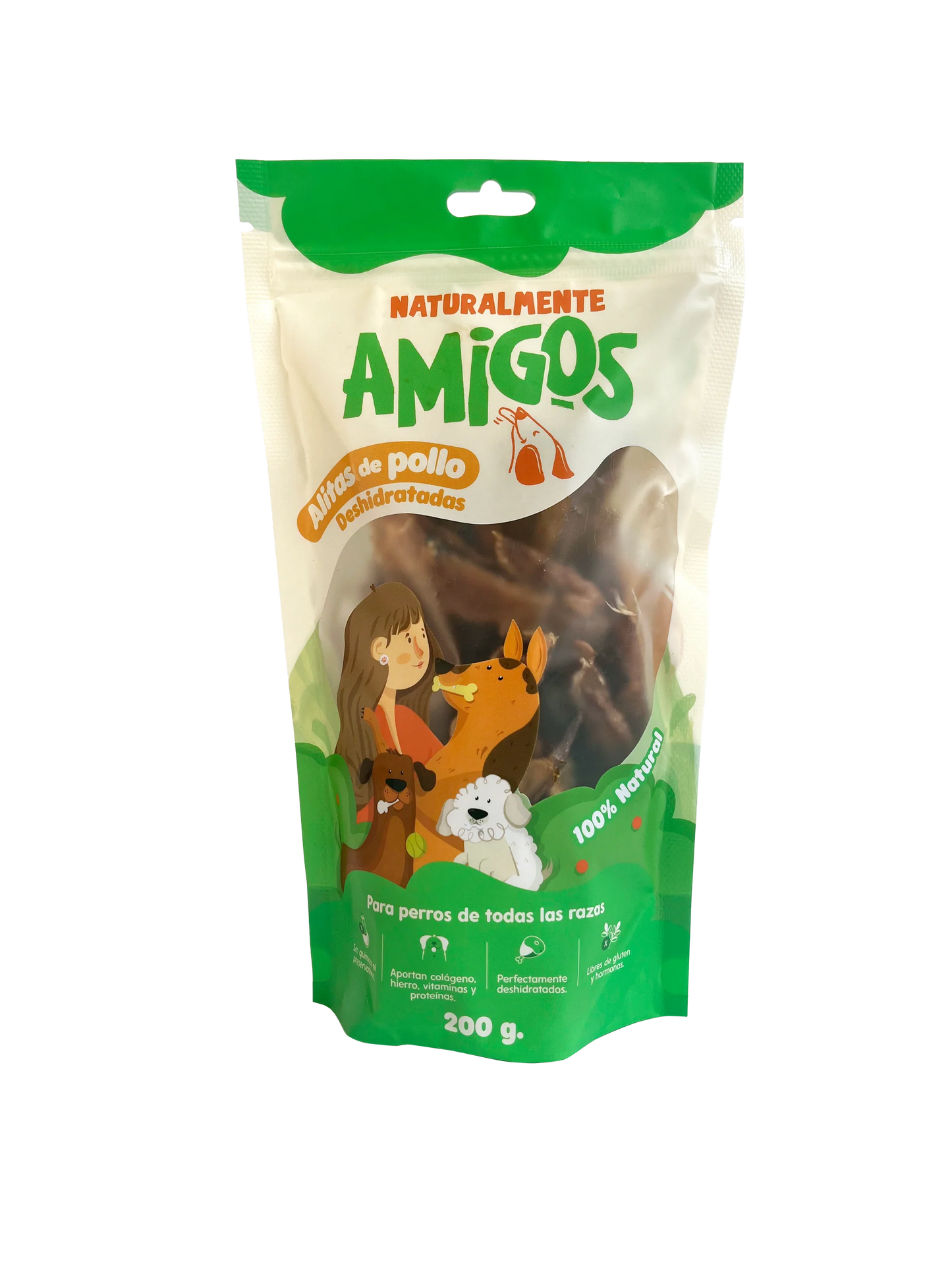 Alitas de Pollo Deshidratados Amigos