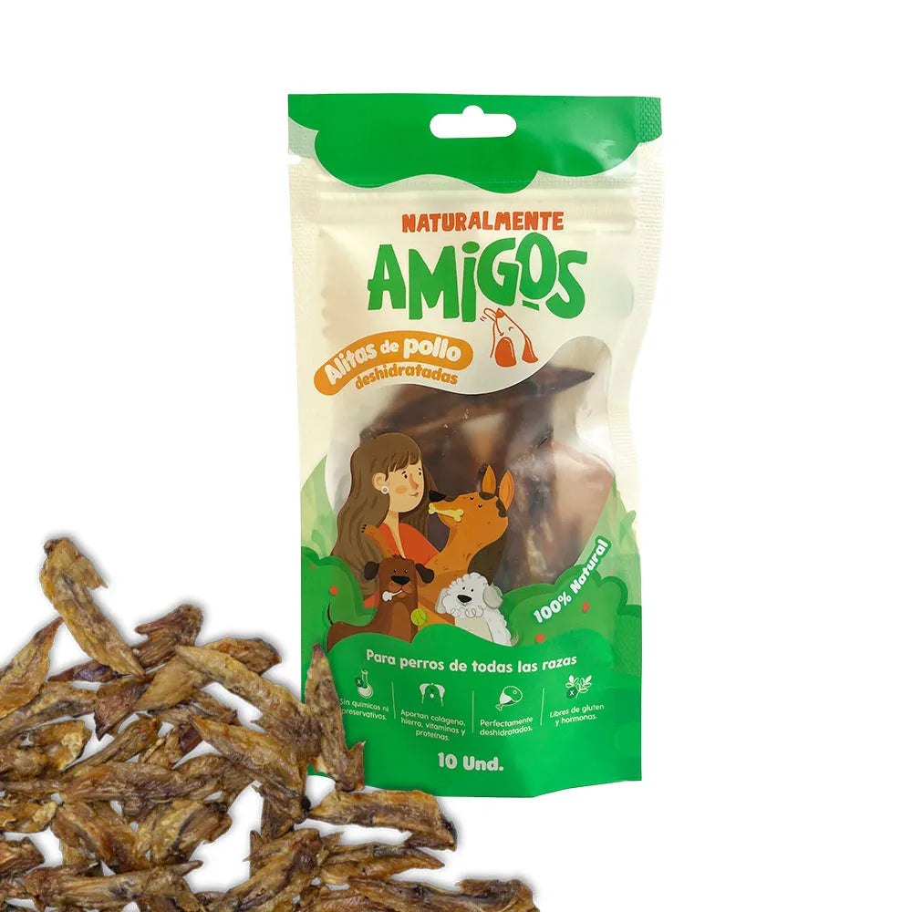 Alitas de Pollo Deshidratados Amigos X10Und
