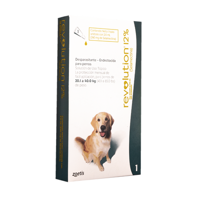 Antiparasitario Revolution Perro 12% x 2,00 ml (20,1 a 40 Kg)