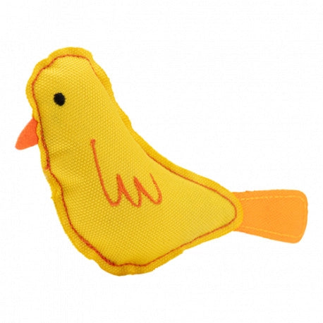 Juguete para gatos Beco Catnip Budgie con hierba gatera y tela reciclada