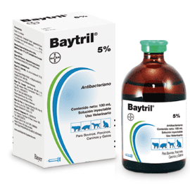 Baytril 5% solución inyectable