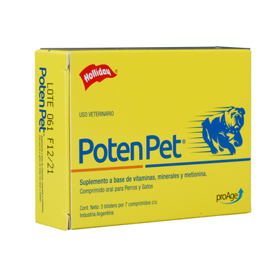 Biomodulador Poten Pet para Perros y Gatos x 21 comprimidos