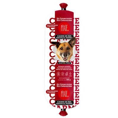 Pixie de carne al horno para perros Senior x 500 gr
