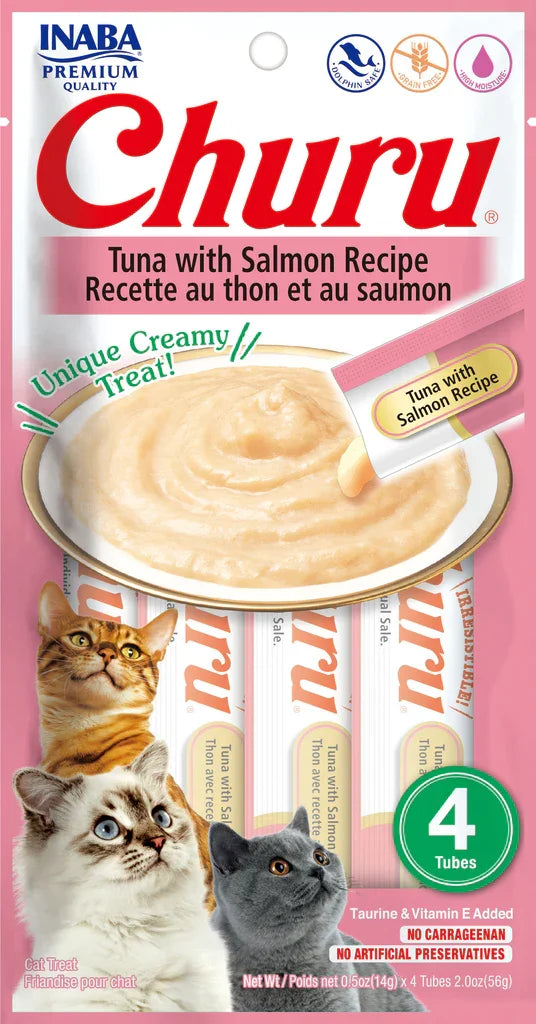 Churu Snack para Gatos Sabor a Salmón x 4 u