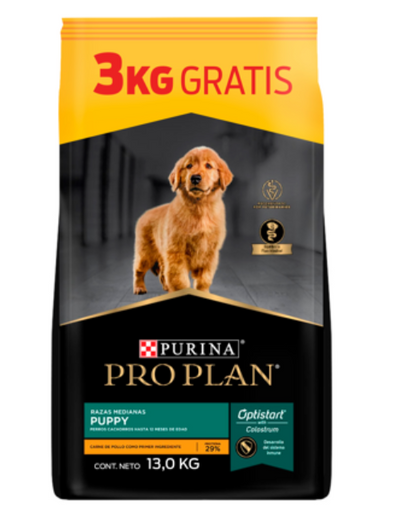 Purina® Pro Plan® Comida para Perros Cachorros Razas Medianas