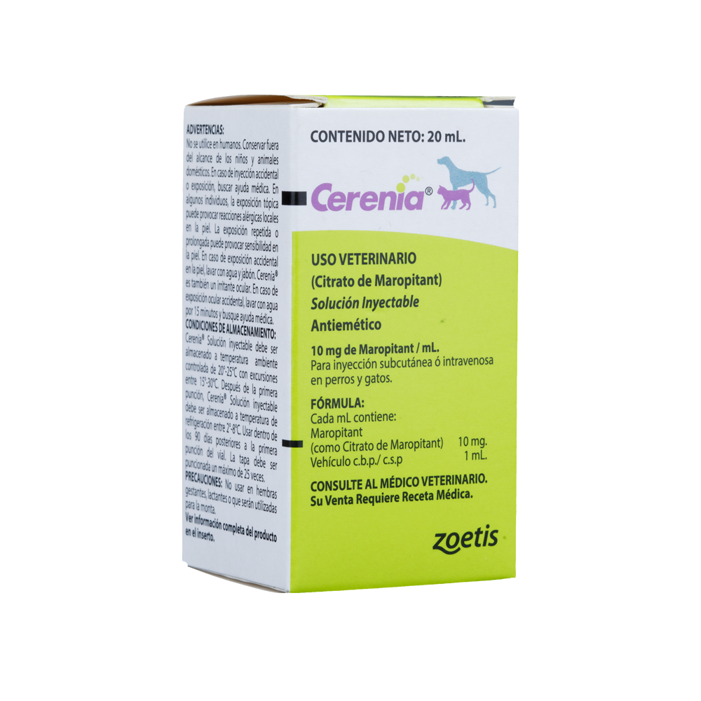 Cerenia Antiémetico Perros y Gatos 10mg  x 20 ml