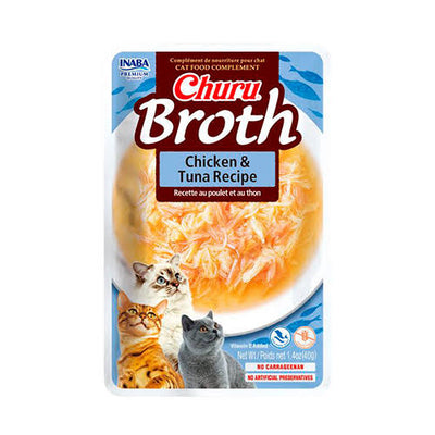 Pouch Churu Broth Chicken Tuna Recipe X40Grs
