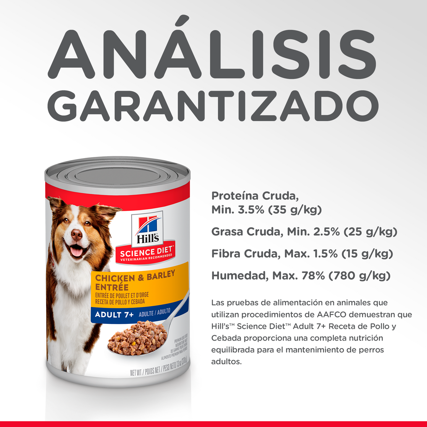 Hills Comida Húmeda Para Perro Adulto 7+ Pollo x 13 Oz