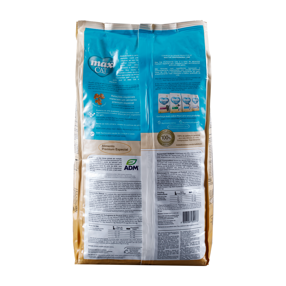 Max Comida para Gato Professional Line Adulto Pollo y Arroz