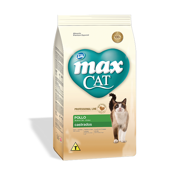 Max Comida para Gatos Castrados Pollo