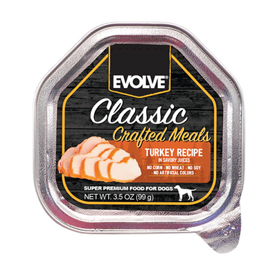 Evolve comida para Perro Classic Crafted Meals Pavo x 3.5 oz