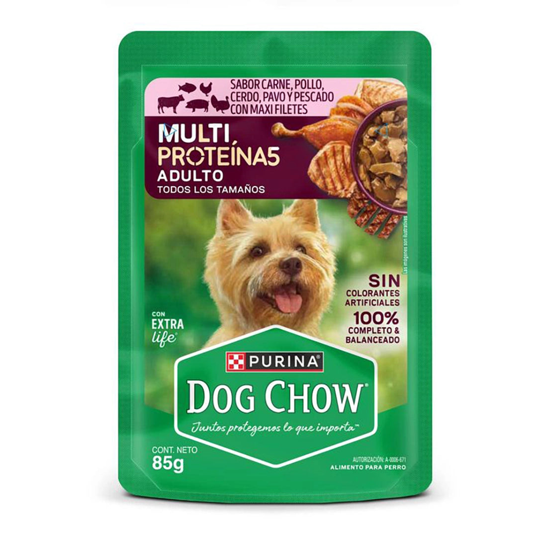 Purina® Dog Chow® Comida Húmeda para Perro Multi Proteína x 85 gr