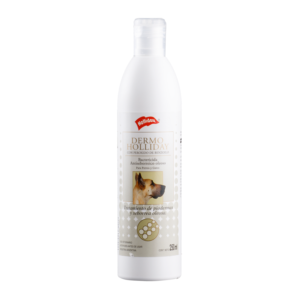Shampoo Antiséptico Dermoholliday Perros y Gatos x 250 ml