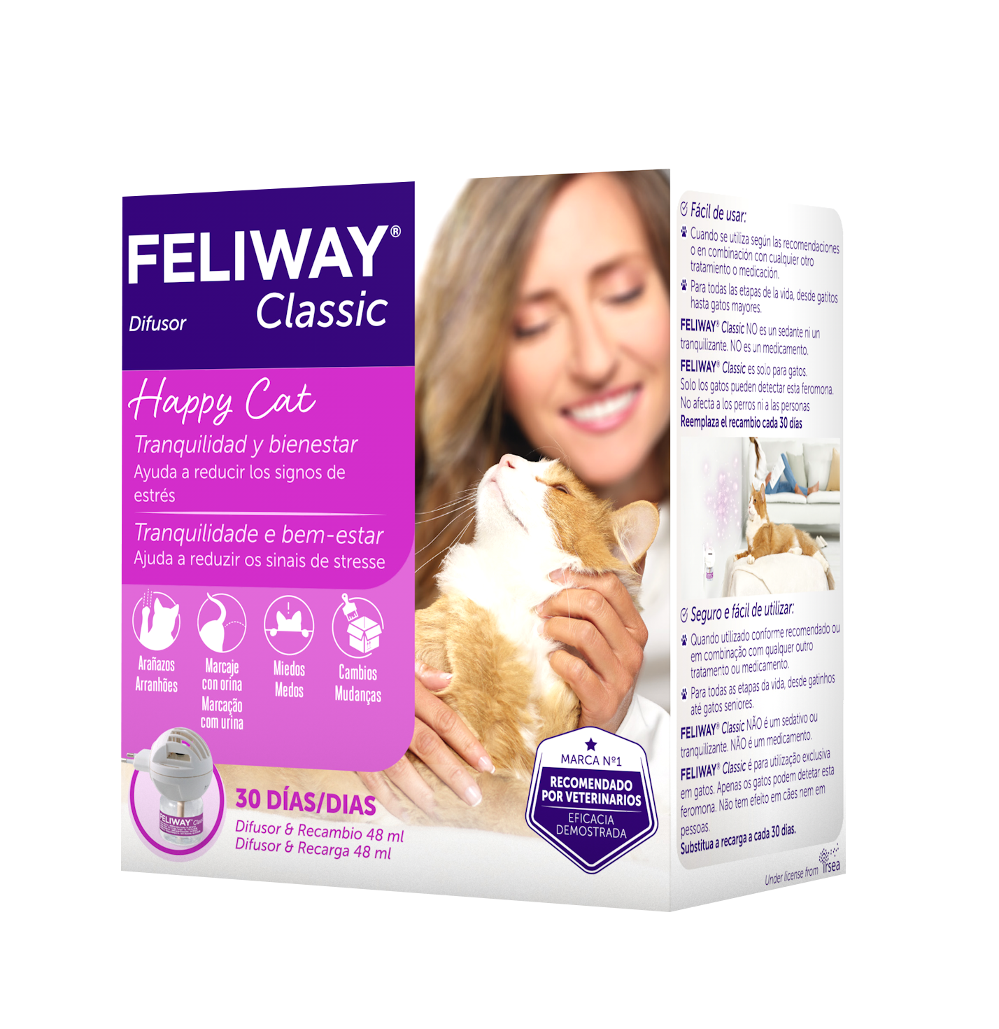 Difusor Para Gatos Feliway Classic + Recarga x 48 ml