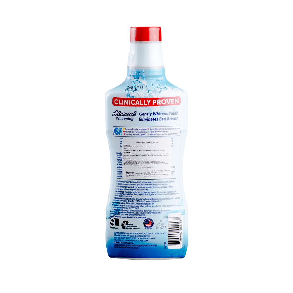 Enjuague Bucal Para Perro Dental Fresh Whitening x 17 oz