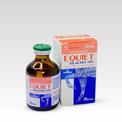 Equiet Xilacina 10% - Solución Inyectable Sedante y Analgésica para Equinos