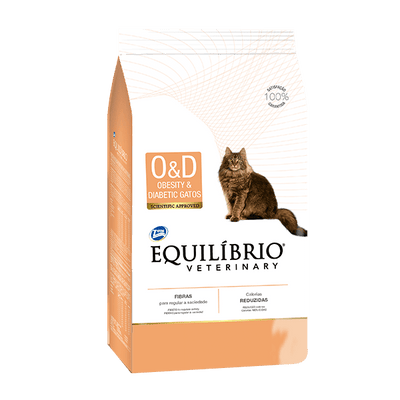 Equilibrio Comida para Gato Veterinary Obesidad y Diabétes x  2 kg