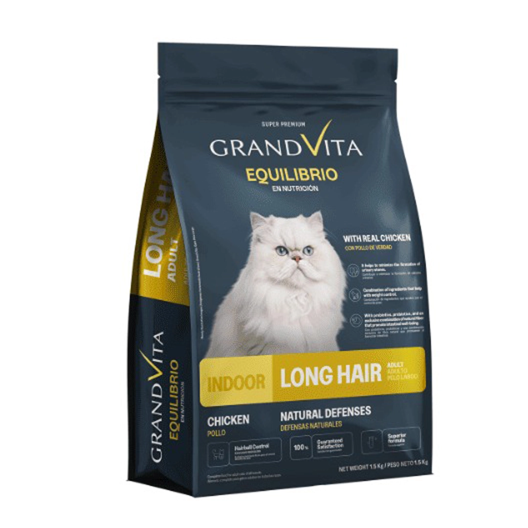 Equilibrio Comida para Gato Adulto Pelos Largos