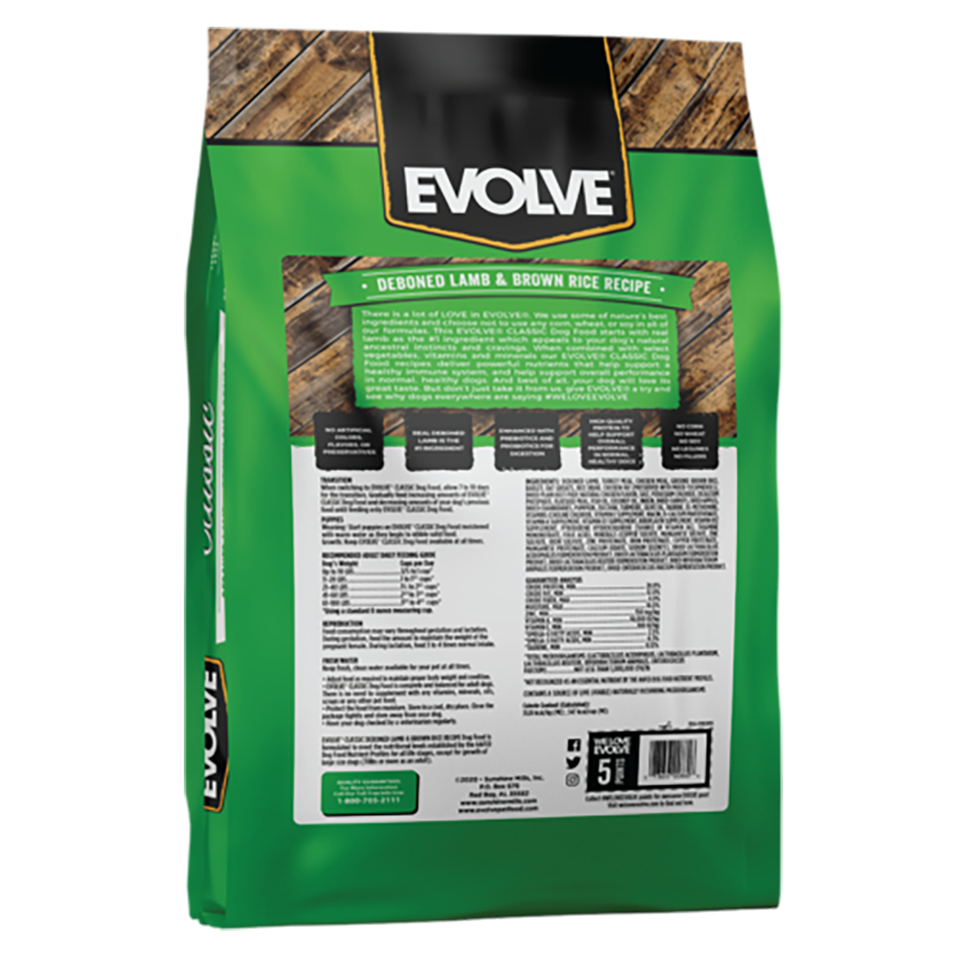 Evolve Classic Comida para Perro Sabor a Cordero