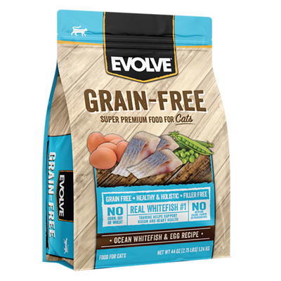 Evolve Comida para Gato Grain Free Ocean Whitefish & Egg x 2.75 lb