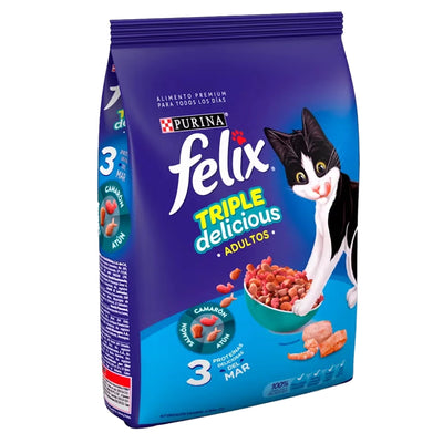 Purina® Felix® Comida para Gatos Adulto Triple delicious Mar