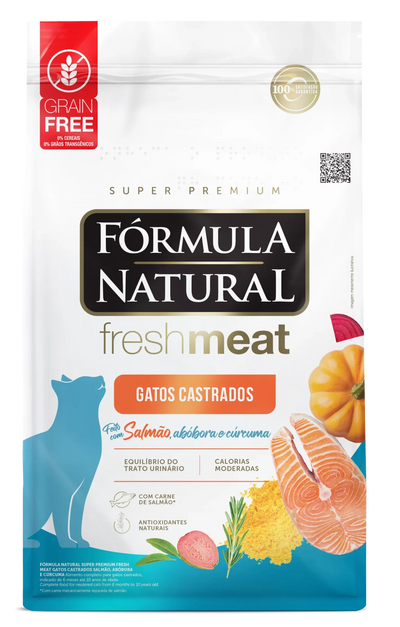 Fórmula Natural Fresh Meat Gatos Castrados Sabor Salmón