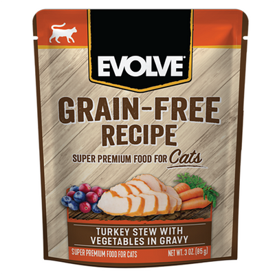 Evolve Comida para Gato Grain Free Pouch Pavo y Vegetales x 85 gr
