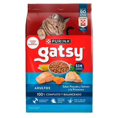 Purina® Gatsy® Comida para Gatos Adulto Pescado y Salmón