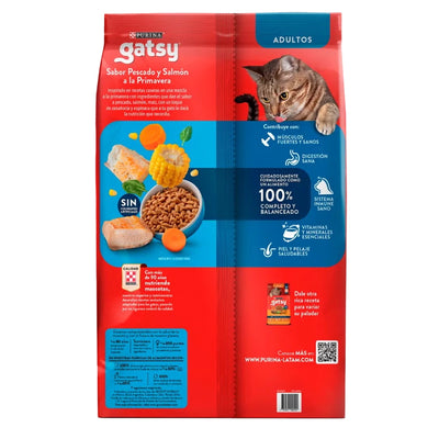 Purina® Gatsy® Comida para Gatos Adulto Pescado y Salmón