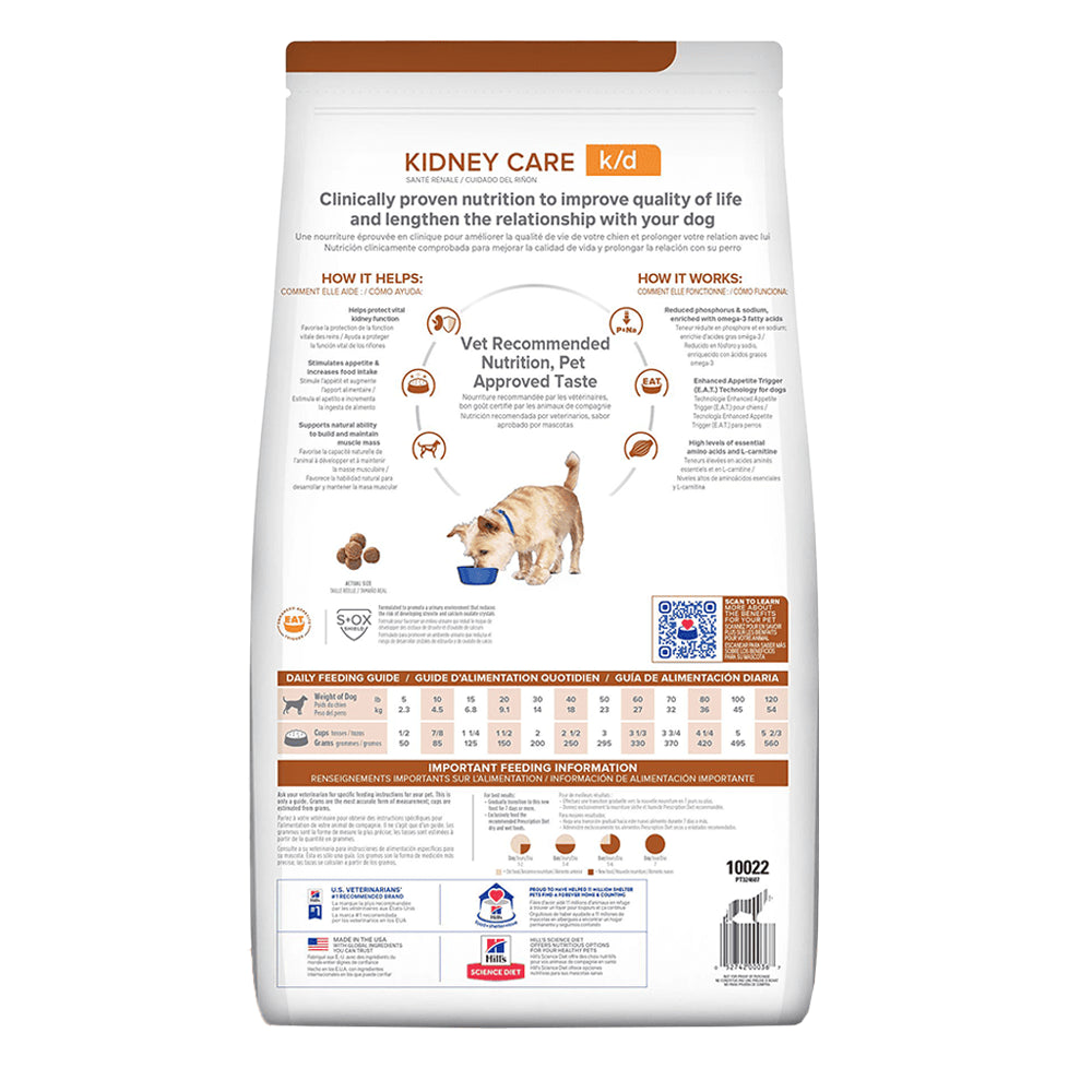 Hills Comida Para Perro Prescription Diet Cuidado Renal K/D Pollo