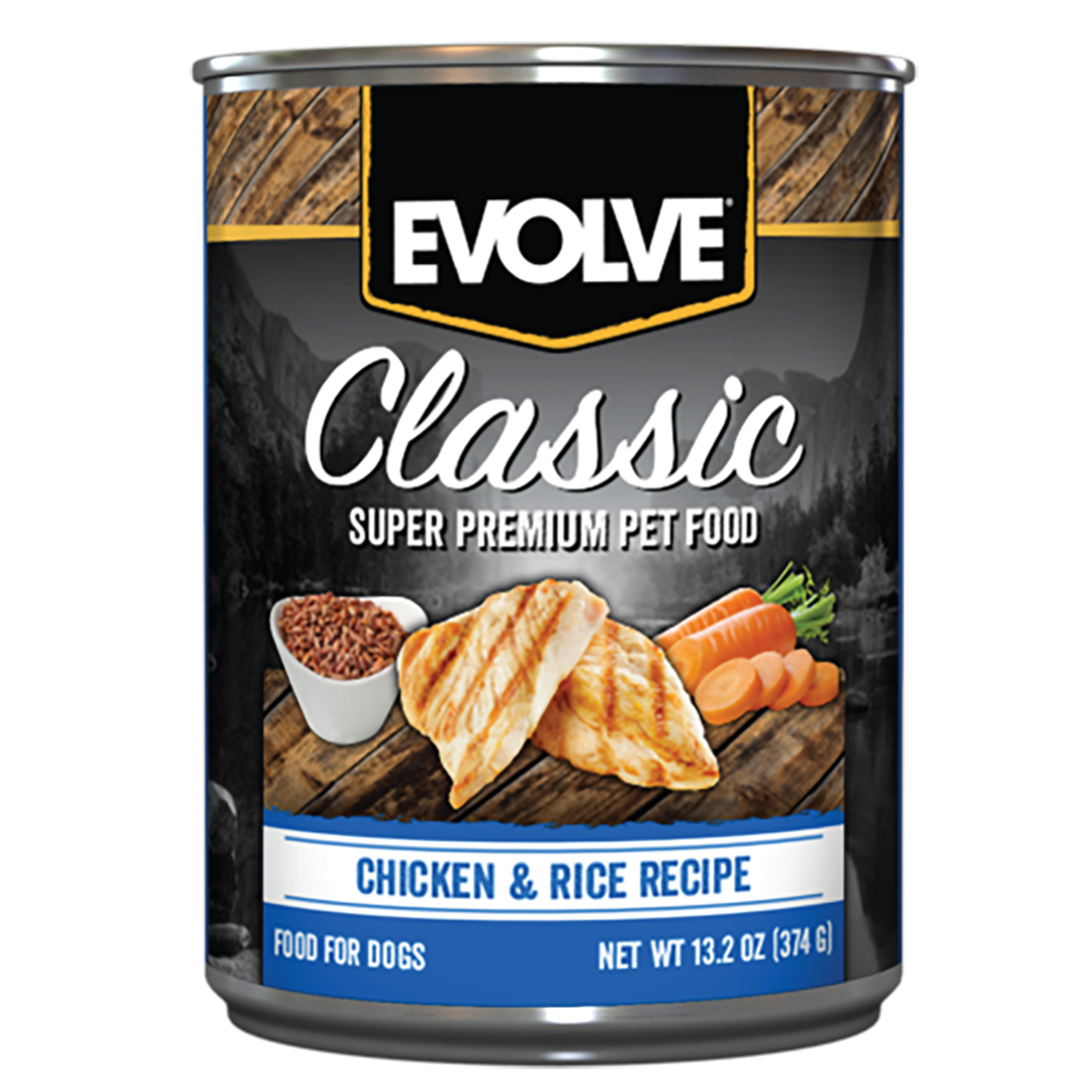 Evolve comida para Perro Classic Chicken & Brown Rice x 374 gr
