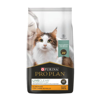 Purina® Pro Plan® Comida para Gatos Reductor de Alergenos Live Clear