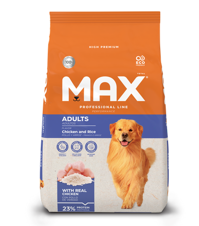 Max Comida Para Perro Adulto Razas Grandes Performance Pollo