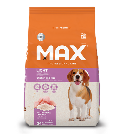 Max Comida Para Perro Adulto Light Pollo Y Arroz