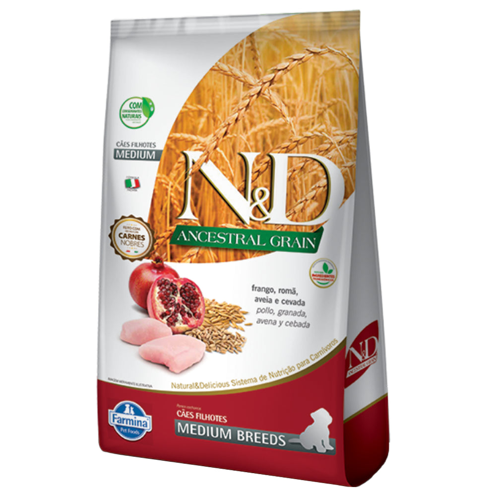 N&D ANCESTRAL Comida para Perros Razas Medianas Sabor a Pollo