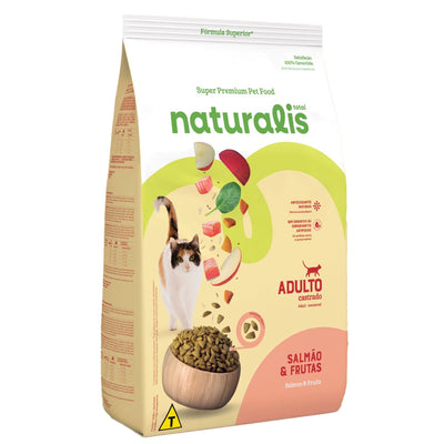 Naturalis Comida para Gato Adulto Castrado Salmon y Frutas