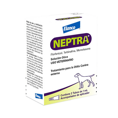 Neptra solución ótica 2 x 1 ml