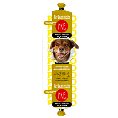 Pixie de pollo al horno para perros Senior x 500 gr