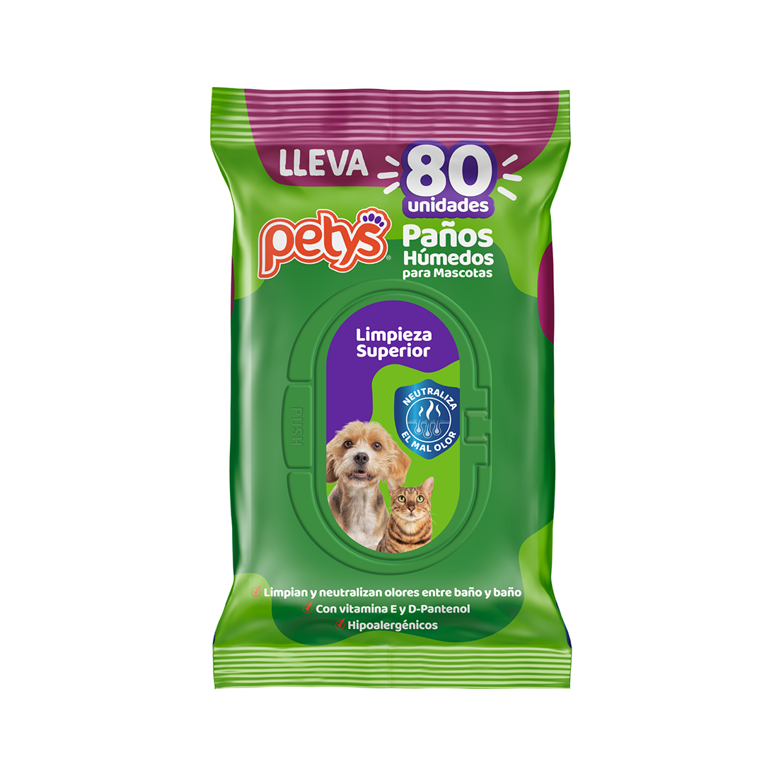 Pañitos Húmedos Petys x 80 unidades